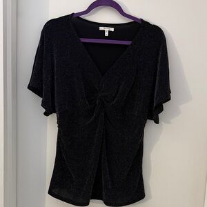 Maurices Shimmering Black Blouse